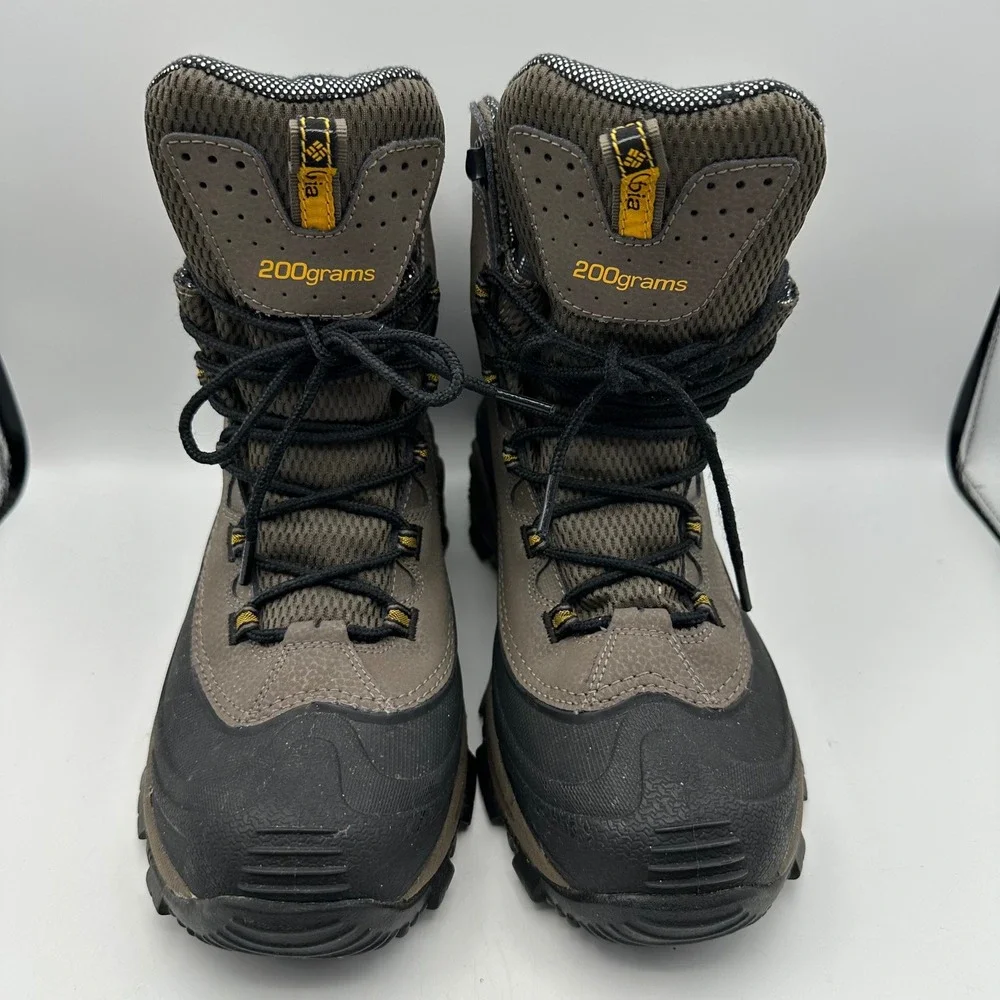 Columbia Bugaboot Plus III Mens 8.5 Brown Waterproof 200g‎ Omni-Heat YM5383-245